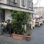 Ristorante Rosati has an outside seating facing the Piazza del Popolo