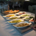 Lunch buffet at the De Russie hotel restaurant