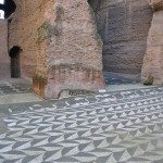 The underground part of the Bath of Caracalla is closed to the public