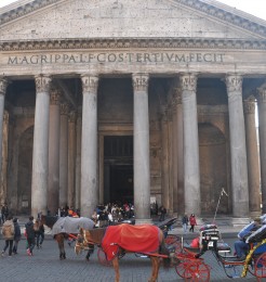 The Pantheon is one of the most famous tourist attraction