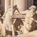 Tritons are often used for fountains likewise in the Trevi fountain