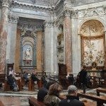 Sant' Agnese in Agone Church is found opposite to the Piazza Navona fountain