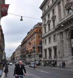 goes from Piazza della Repubblica heading towards Piazza Venezia