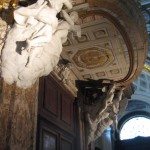 Don’t forget to look up at the ceilings all through the church Church of San Luigi dei Francesi