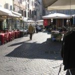 Campo de Fiori is a bustling market where you can spend some time walking around