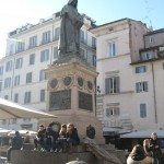 In honour of Giordano Bruno Rome Italy
