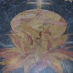 The floor of the Church of St Mary of the Angels and the Martyrs is an art piece itself