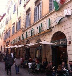 Giolitti is an old ice cream shop a stone throw away from the Pantheon